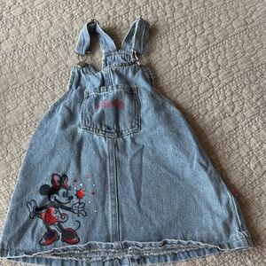Disney Minnie Mouse Blue Denim Overalls